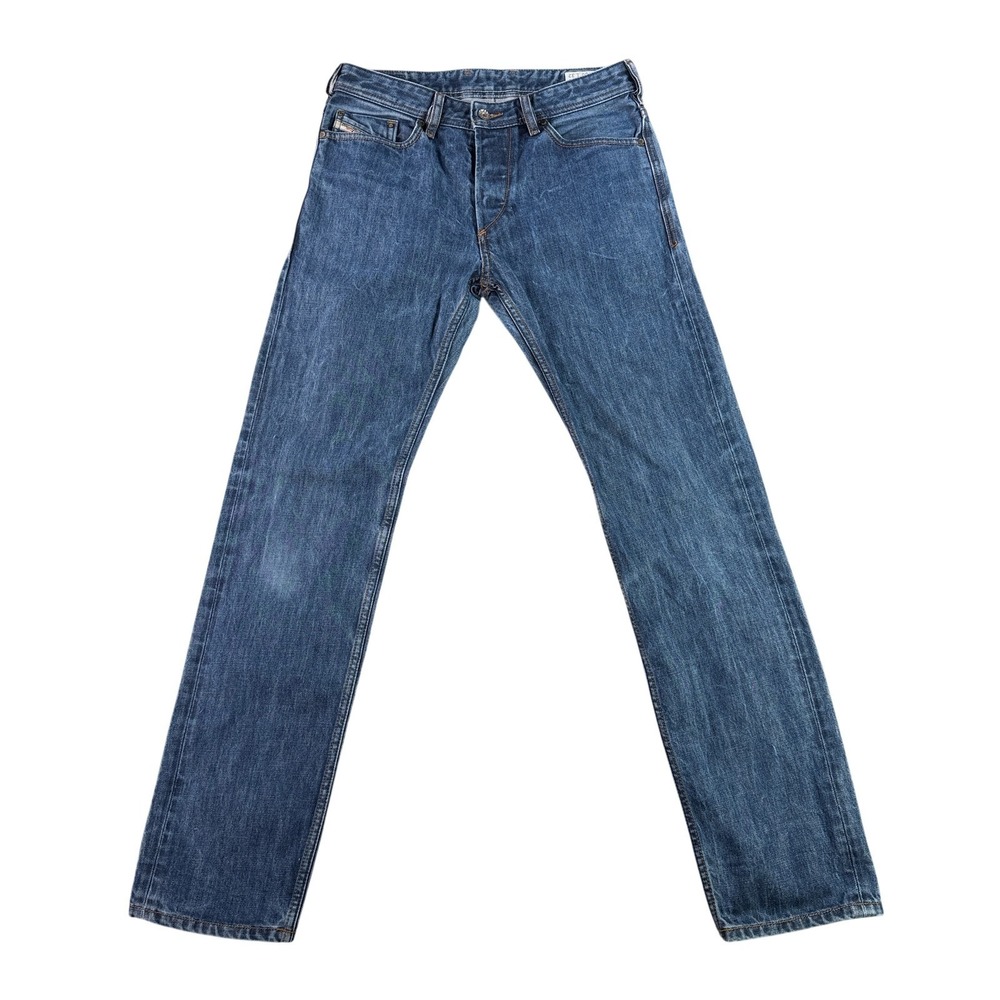Diesel Koolter Jeans Mens 30 Blue Regular Slim Tapered Wash‎ 008Y9 Turbo Denim